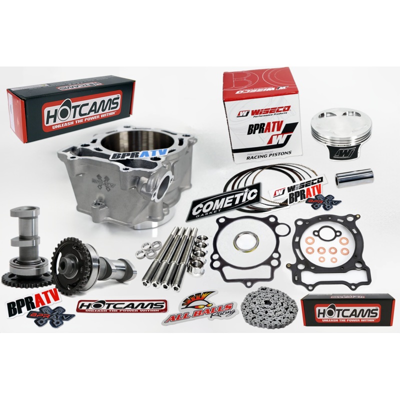 YFZ450 Big Bore Kit 98mm Stage 1 Hot Cams Wiseco Piston Cometic & Titanium Studs
