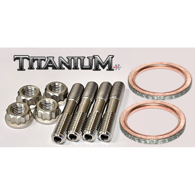 08-14 Raptor 700 700R SE Titanium Exhaust Studs Gaskets Ti Stud Donut Gasket Kit