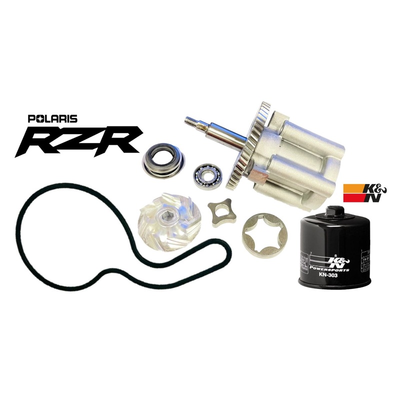 Best RZR Sportsman 800 Oil Water Pump Replacement Billet Impeller K&N Filter Kit