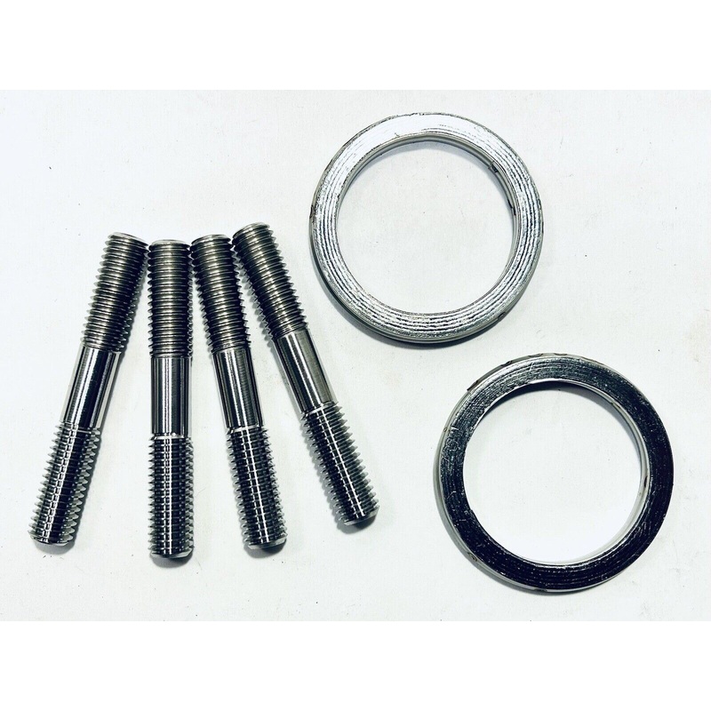 Rhino Grizzly 660 Titanium Exhaust Studs Ti Head Pipe Stud Kit Gaskets