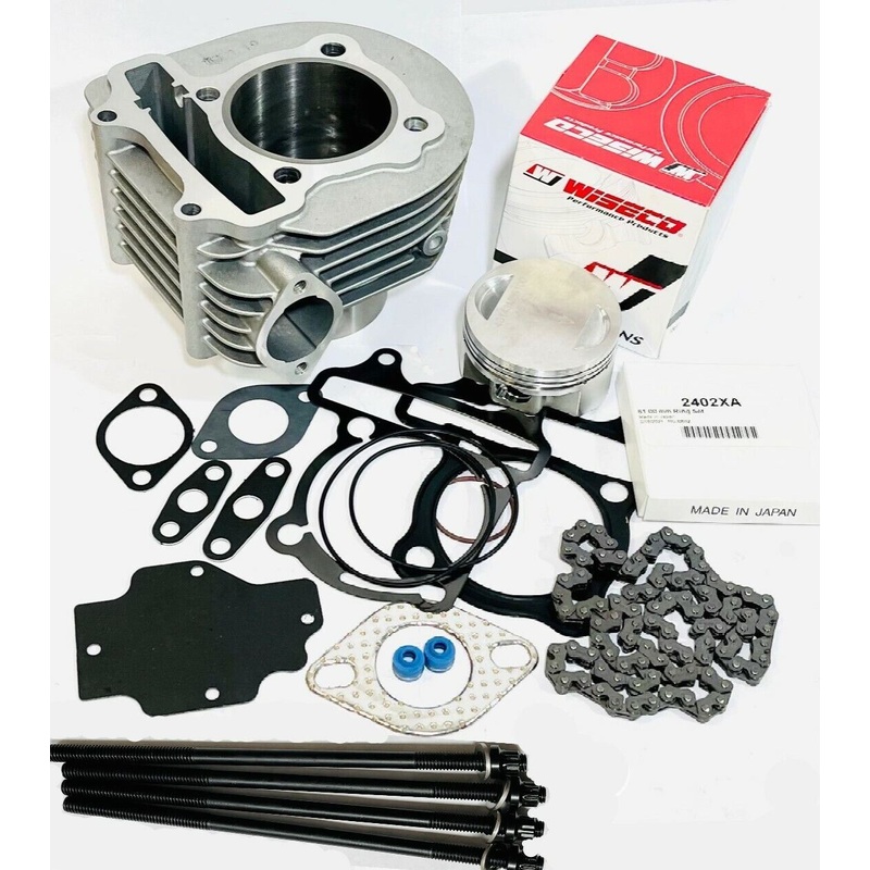 RZR170 RZR 170 Stock Bore Cylinder Kit 61mm Piston Gaskets Top End Rebuild Chain