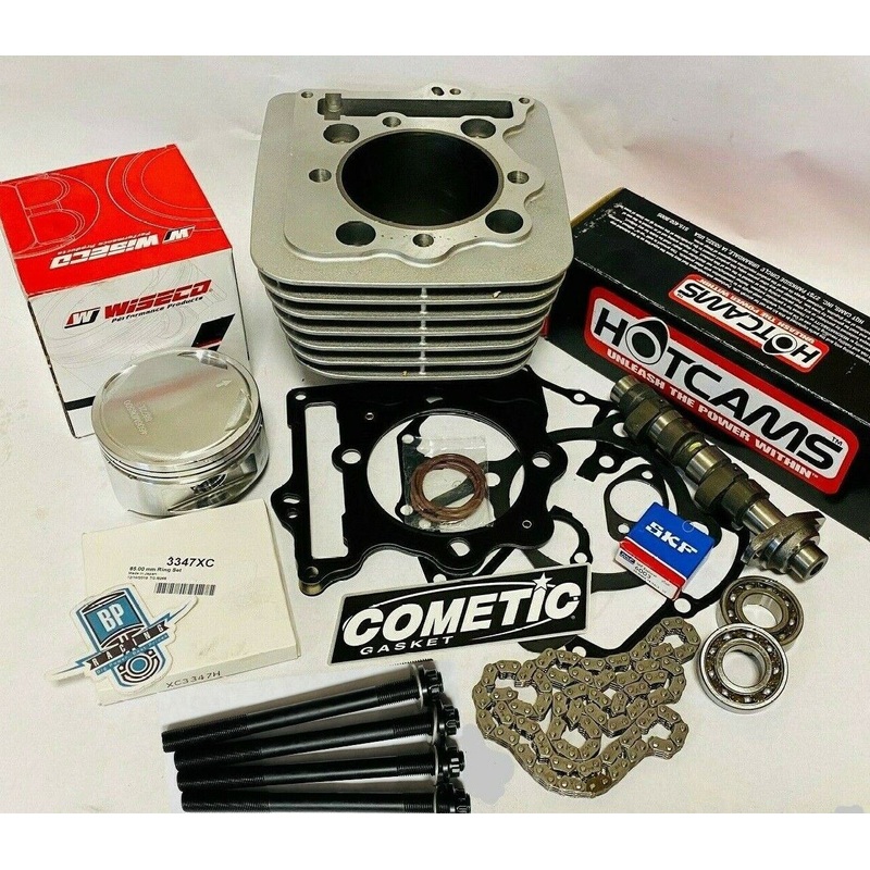 TRX400EX TRX 400EX Cylinder Stock Bore Top End Rebuild Hot Cam Bearings Complete