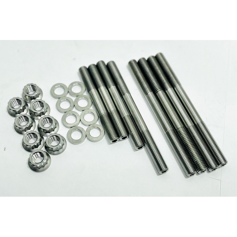 400EX 400X XR400R Ti Cylinder Head Case Studs Complete Top End Titanium Stud Kit