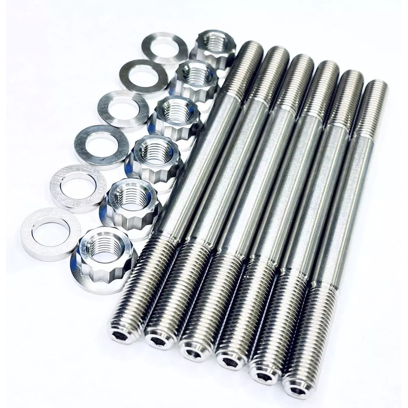 BEST Sportsman 700 800 Head Studs TITANIUM Cylinder Head Stud Bolt Nuts Kit Set