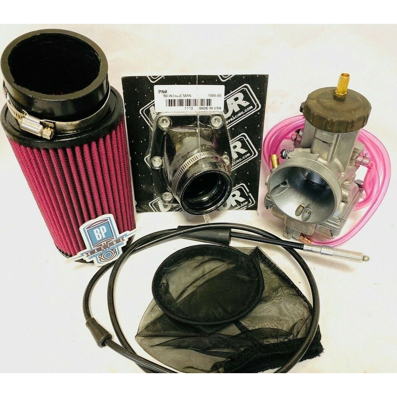 Honda TRX 250R Fourtrax 38mm PWK Style Knock Off Carb Kit 38 mil Complete Intake