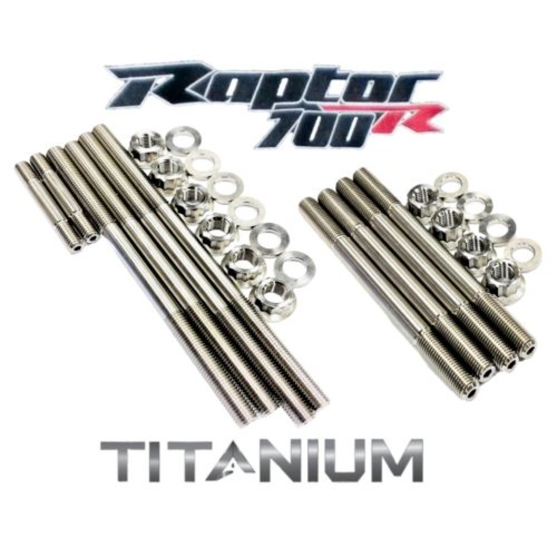 Raptor Rhino 700 Cylinder Head Studs After Market Titanium Complete Top End Kit