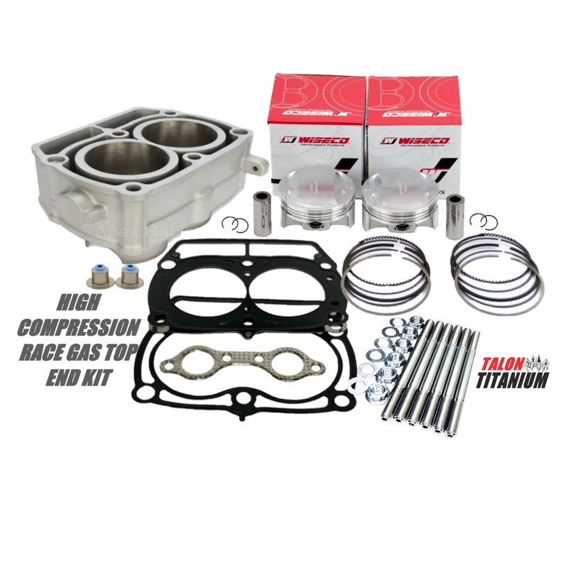 RZR Sportsman 800 Cylinder Hi Comp Pistons Race Gas Top End Rebuild Assembly Kit