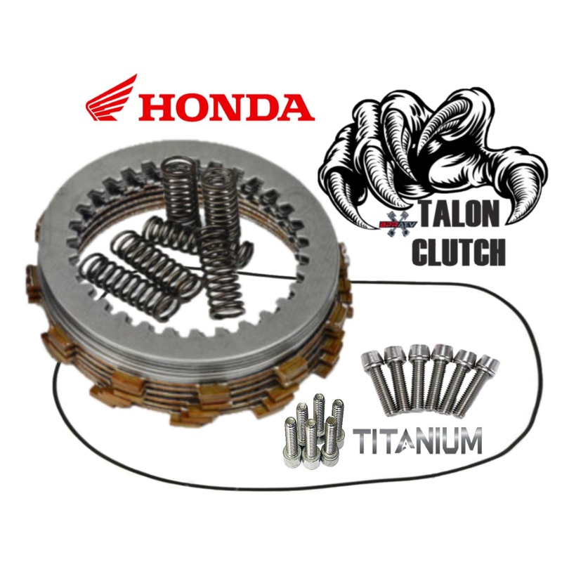 02-08 CRF450R Talon Clutch Kit Cover Oring Titanium Spring Cover Bolts HD Kit