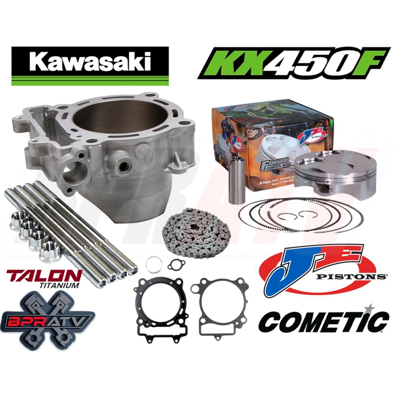 09-15 KX450F KX 450F 480cc Big Bore Kit 98mm Cylinder Piston Gasket Top End Kit