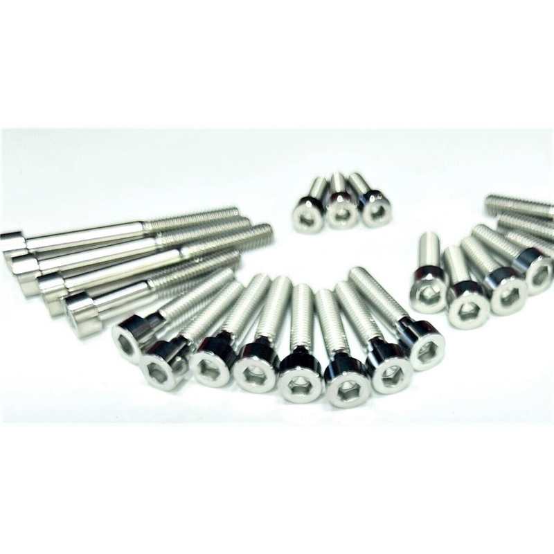 Banshee Complete Titanium Stud Bolt Kit Ti Bolts Cases Cylinder Head Intakes Set