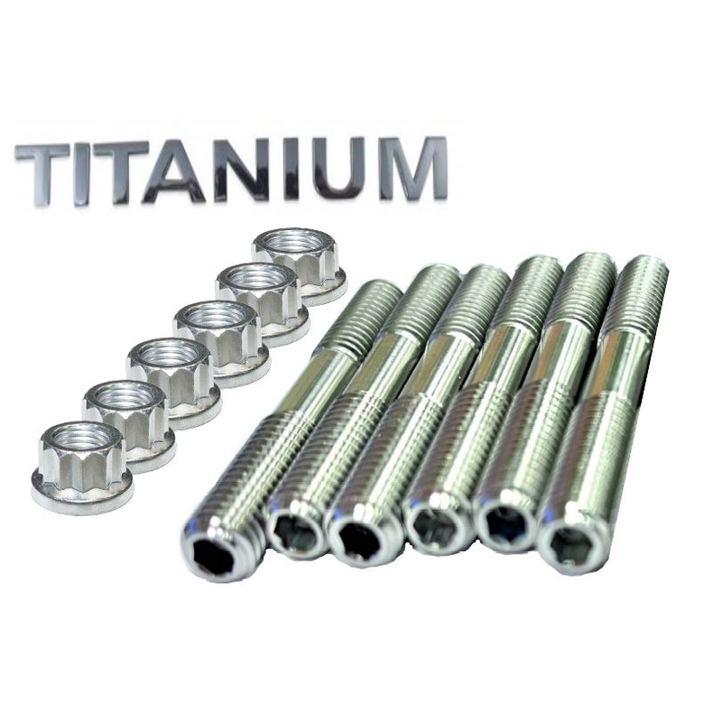 Suzuki LT500 LT 500R Quadracer Titanium Head Studs Ti Stud Bolt Upgrade Kit Set