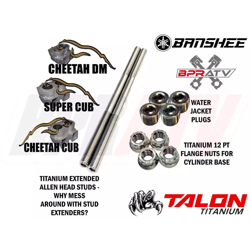 Banshee DM Cheetah Cub Supercub Water Jacket Plugs Base Nuts Stud Extenders Kit