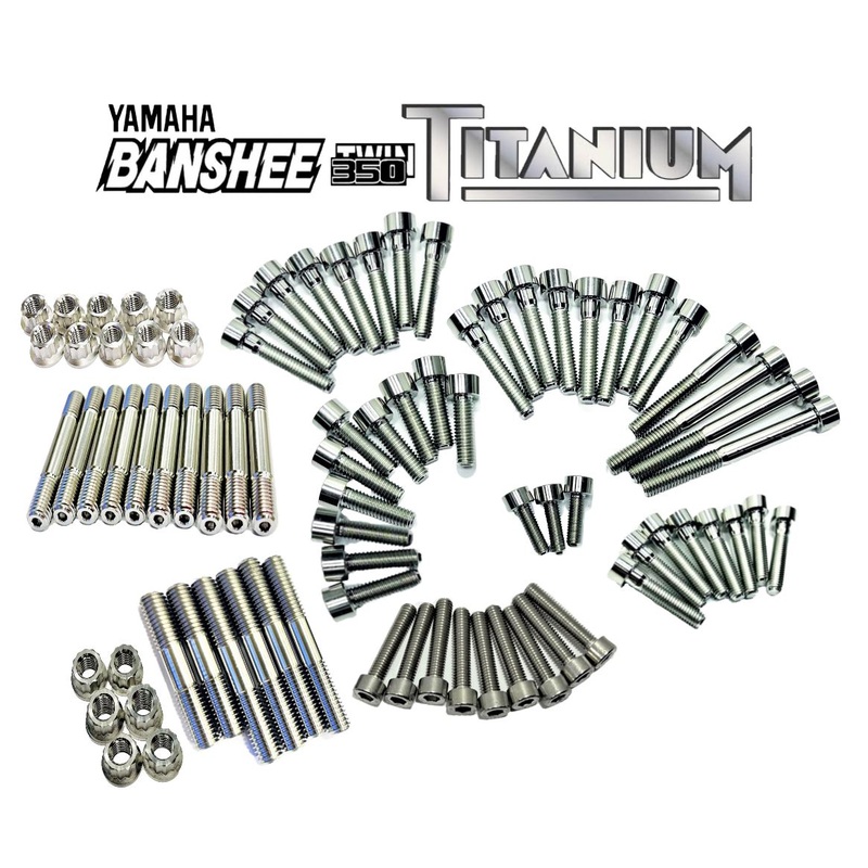 Banshee Titanium Motor Engine Crankcase Studs Bolts Complete Ti Stud Bolt Kit