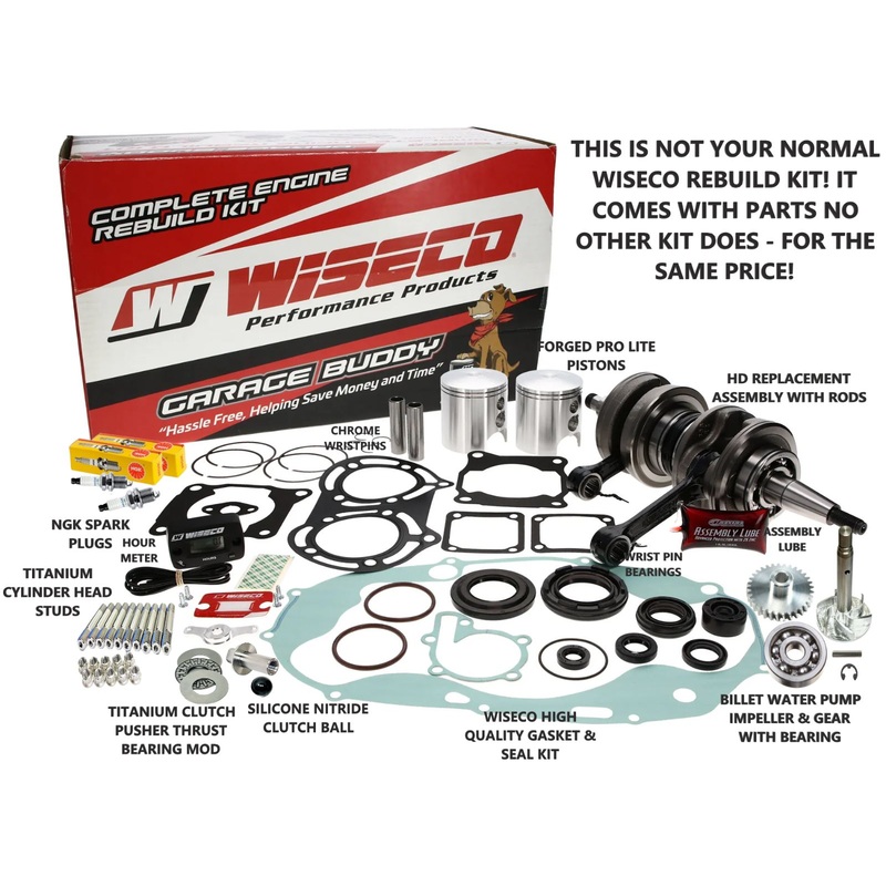 Banshee Wiseco 65mm .040 Garage Buddy Rebuild Kit Top Bottom End EXTRA PARTS