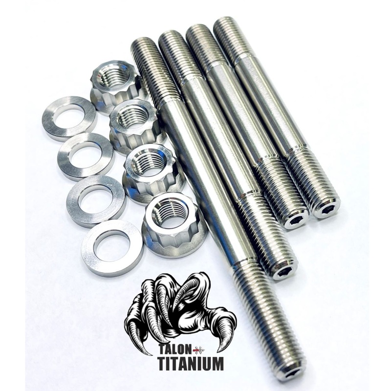 Best 400EX 400X XR400 Cylinder Head Studs ALL TITANIUM Stud Bolt Nut Upgrade Kit