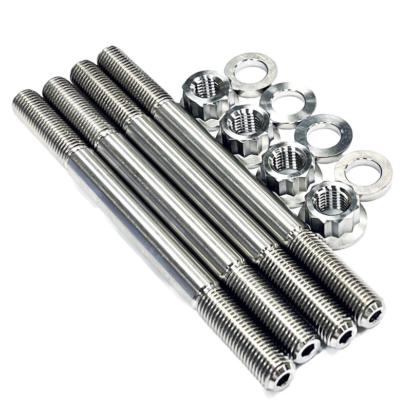 Best Raptor 660 700 700R Crankcase Studs Titanium Cylinder to Case Stud Bolt Kit