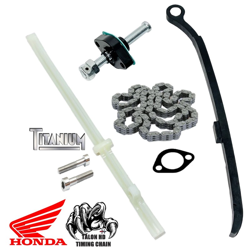 Honda XR400R Cam Chain Guides 400X Black Billet Tensioner HD Chain Ti Bolts