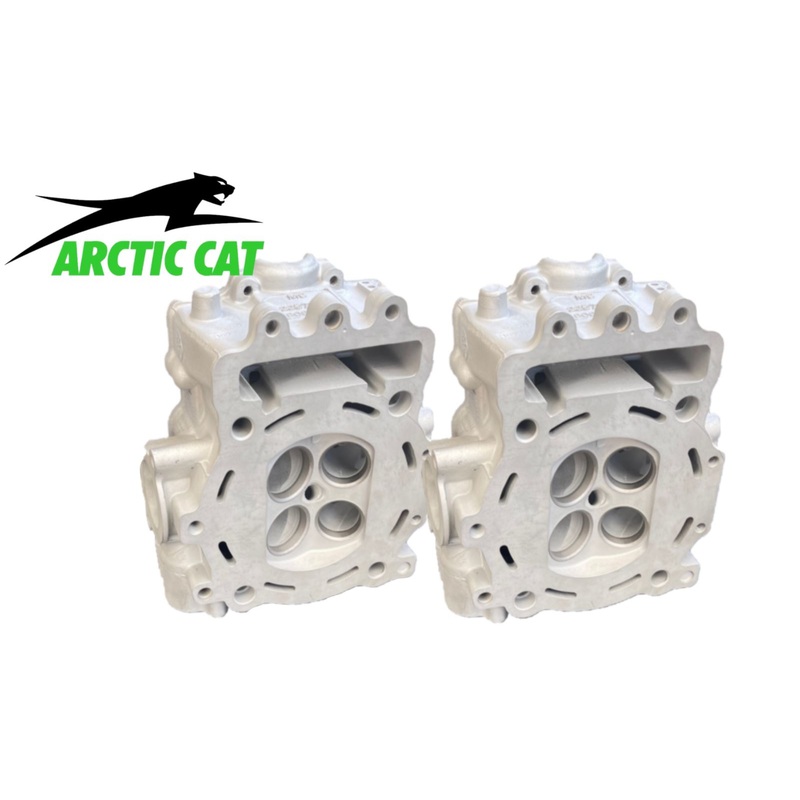 Ported Prowler XTZ 1000 Cylinder Head Front Rear Both Heads Port Porting Polish