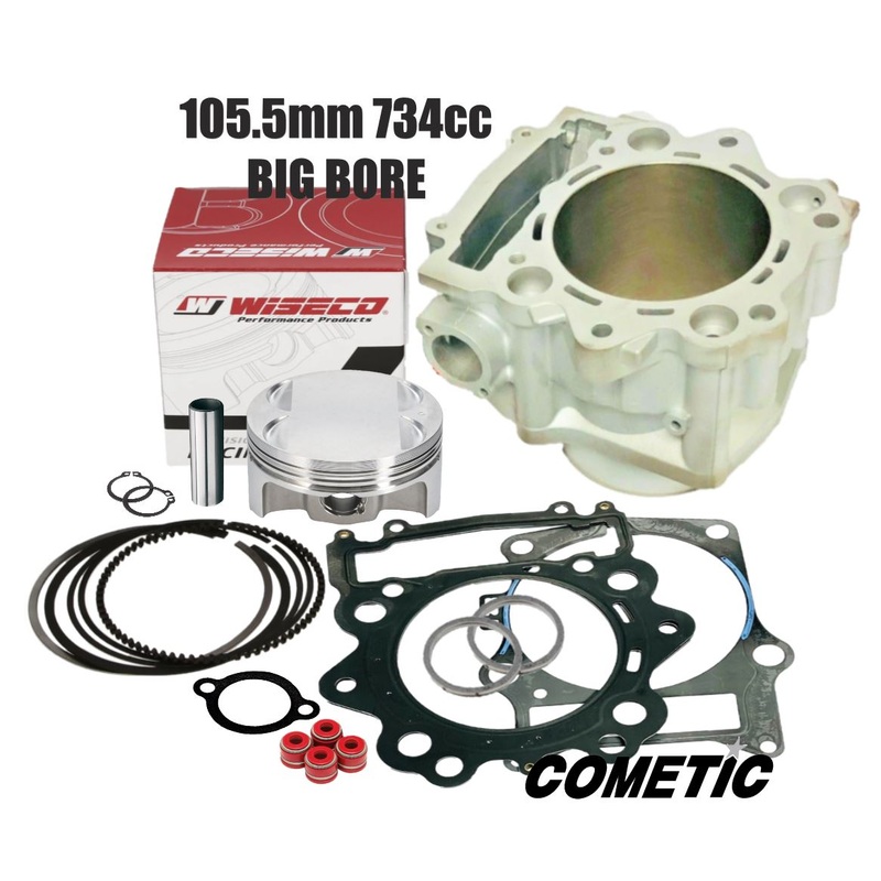 Raptor Rhino 700 105.5mm Big Bore Kit 734cc Cylinder Piston Top End Rebuild