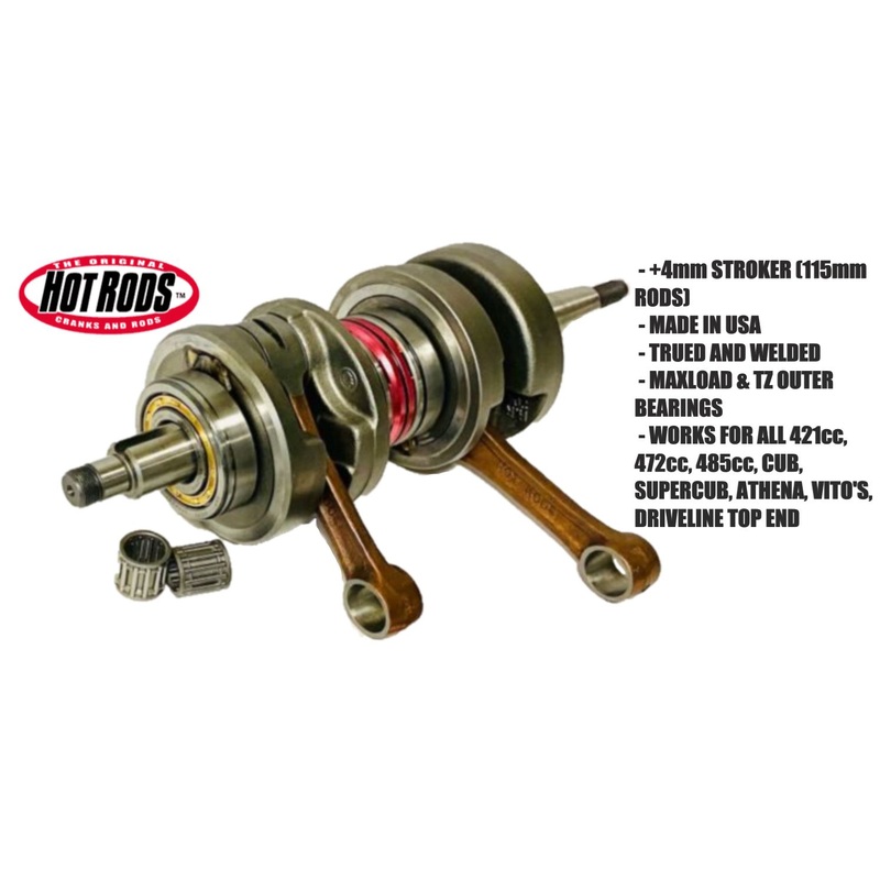 Best Banshee 4mm Stroker Crank +4mil Hotrods 4111 Crankshaft Maxload TZ Bearings
