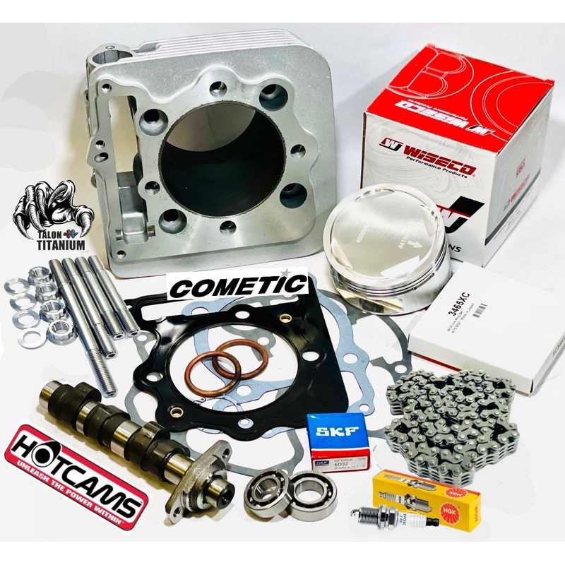 Honda 400EX 400X 88mm +3 Big Bore Kit Stage 3 Cam 426cc Top End Rebuild Hotcam