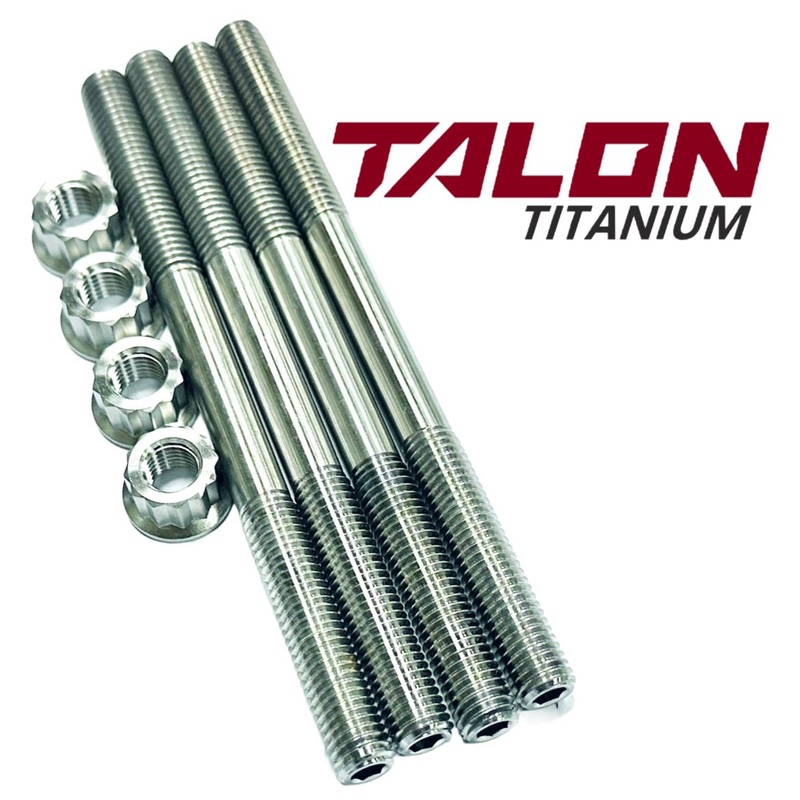 Polaris 0454565 0454569 RZR 170 Cylinder Head Studs TITANIUM Stud Bolt Nut Kit