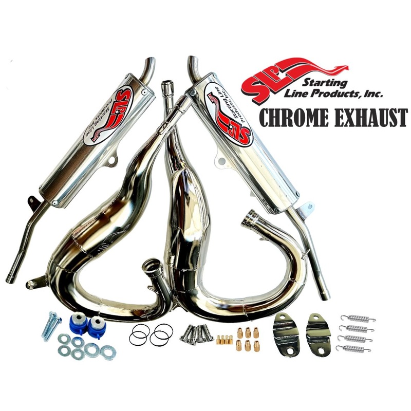 SLP Banshee Chrome Pipes Hangers Jet Kit Complete SLP Chromed Polished Exhaust