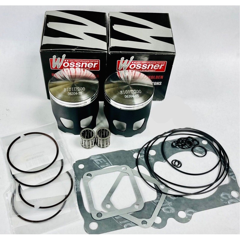 Yamaha Banshee 64.50mm Wossner Pistons .50 Over Forged Coated Piston Top End Kit