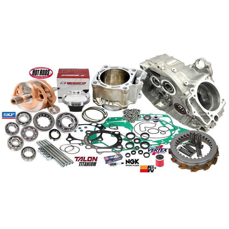06+ TRX450R Cases Big Bore Rebuild Kit 100m Cylinder Crankcase Redo Assembly Kit