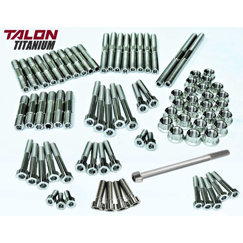 Banshee Crankcase Studs Cylinder Head Clutch Stator Cover TITANIUM Stud Nut Kit