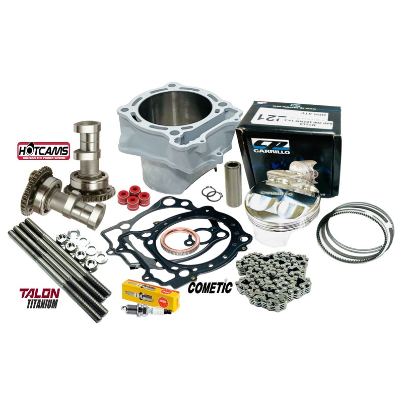 LTR450 LTR 450 Hotcams Top End Rebuild Kit Stock Bore Cylinder Stage 1 Cams 95.5