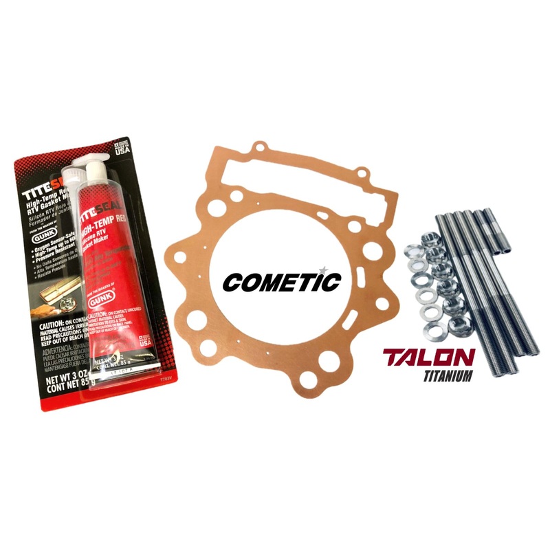 Rhino Viking 700 105.5 Copper Cometic Head Gasket TITANIUM Cylinder Head Studs