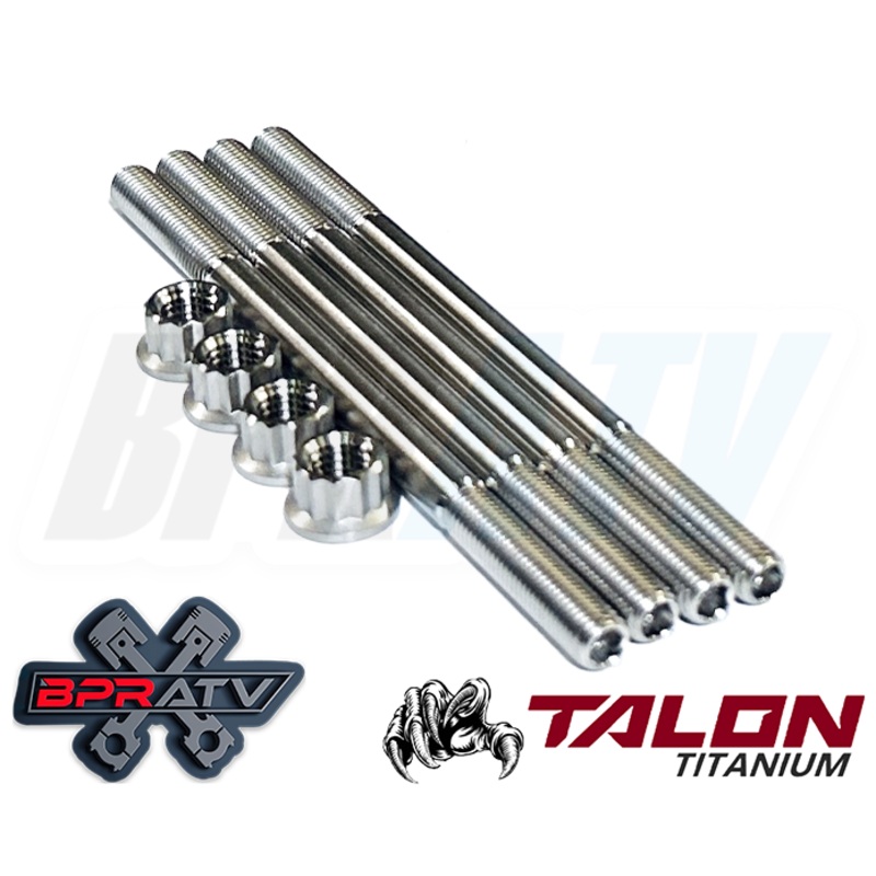 Sportsman ACE X2 570 Cylinder Head Studs TITANIUM Head Stud Bolts 12 Pt Nut Kit