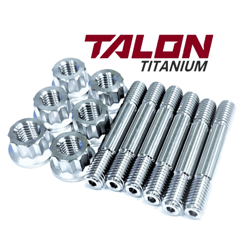 Yamaha YXZ1000R YXZ SS SE TITANIUM Exhaust Studs Ti Stud 12 Point Nut Kit Set