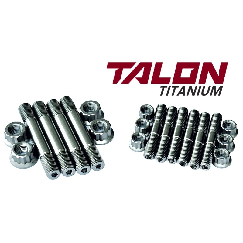 YZ250 YZ-250 Crankcase Cylinder Head Studs TITANIUM Stud 12 Point Nut Kit Set