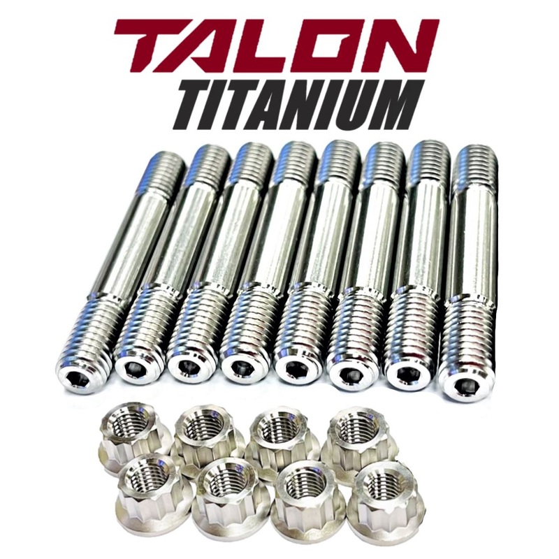 YZFR1 YZF-R1 TITANIUM Exhaust Studs All Ti Exhaust Stud 12 Point Nut Kit Set