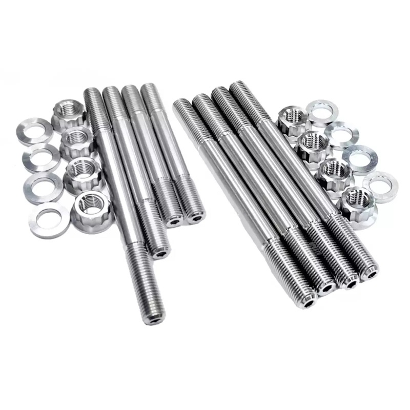 400EX XR400R Titanium Cylinder Studs Head Studs Crankcase Cylinder Head Stud Kit