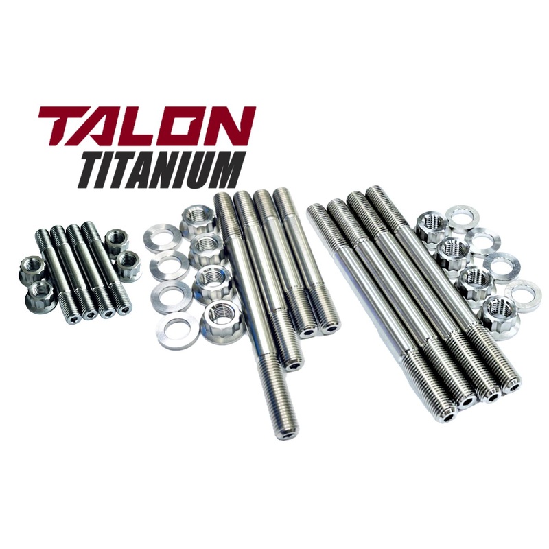400X 400EX Titanium Cylinder Head Exhaust Studs Crankcase Manifold Ti Stud Kit