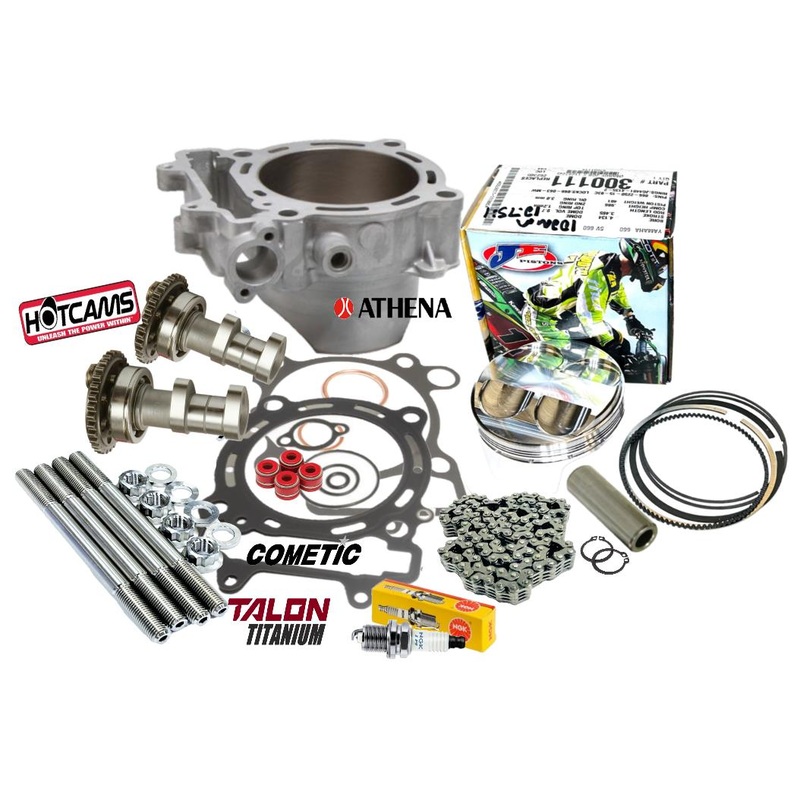 KFX450R Top End Rebuild Hotcams Stock Cylinder Stage 2 Hot Cams Assembly Parts