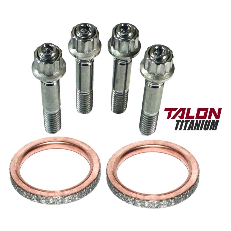 Raptor 660 TITANIUM Exhaust Studs Nuts Ti Stud & Nuts Gasket Kit