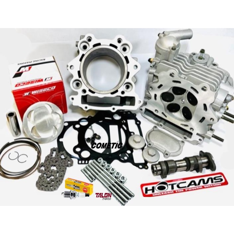 Rhino 660 Top End Rebuild Stock Bore Cylinder Head Assembly Mudbuster Hotcam Kit