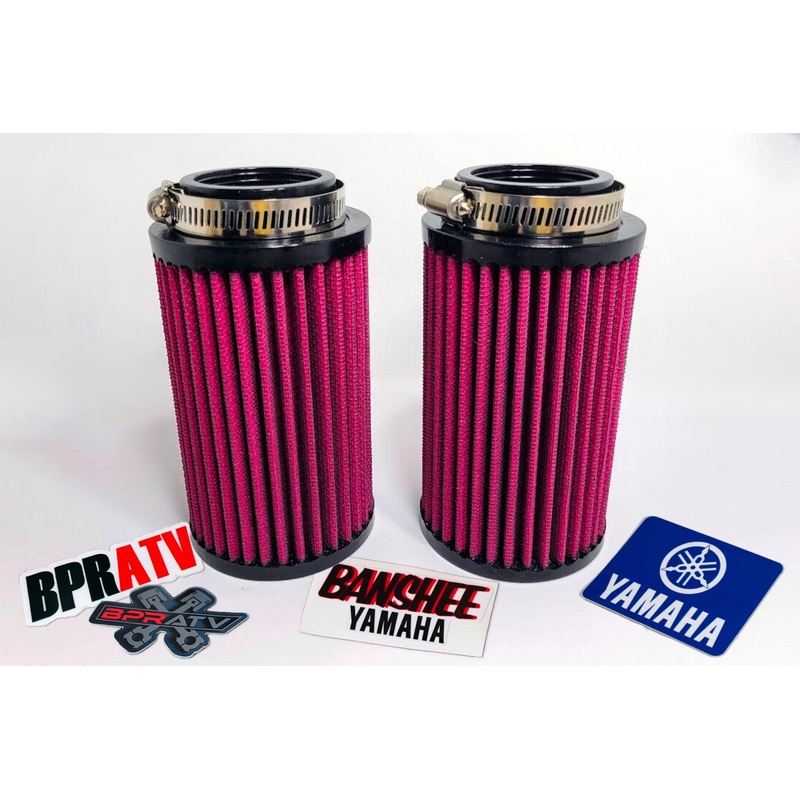 Banshee 38mm 38 mil Lectron Carb Carbs Air Filters K&N Style 6 Inch Pod Filters