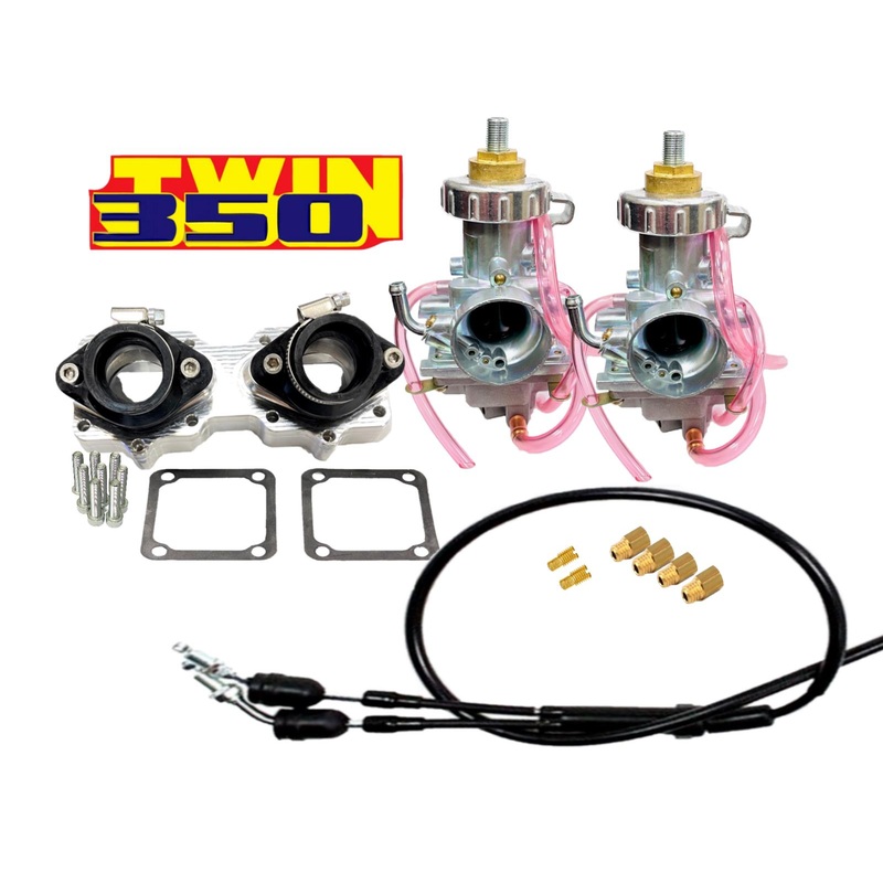 Banshee Stock Carbs W/ TORS Removal kit Aftermarket 26mm Carb Billet Manifolds