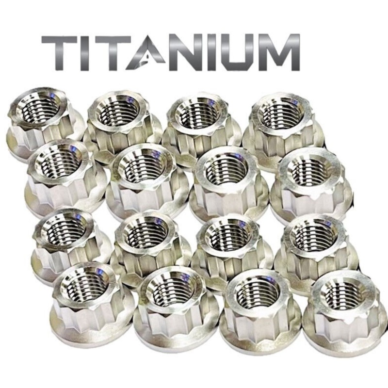 Suzuki DRZ LTZ400 Z4000 Titanium Lug Nuts For All Wheels Front Rear Nut Set 16