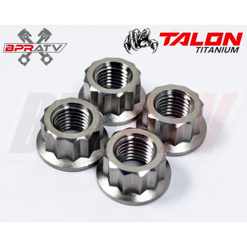 Yamaha Banshee 350 YFZ350 Titanium Lug Nuts Front Rear Wheel Ti Lug Nut Set of 4