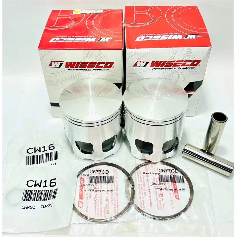 Yamaha Banshee YFZ 350 68mm Bore Wiseco Forged 2- Stroke Piston Kit Set Pair