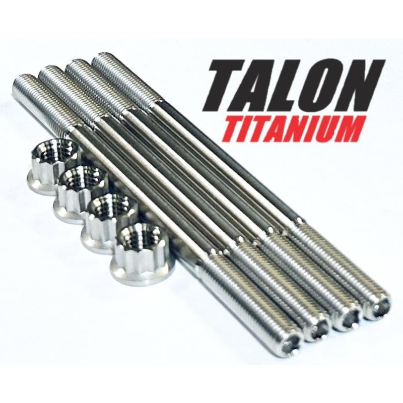 Yamaha Grizzly 350 450 Cylinder Head Studs TITANIUM Stud Bolt 12 Point Nut Kit