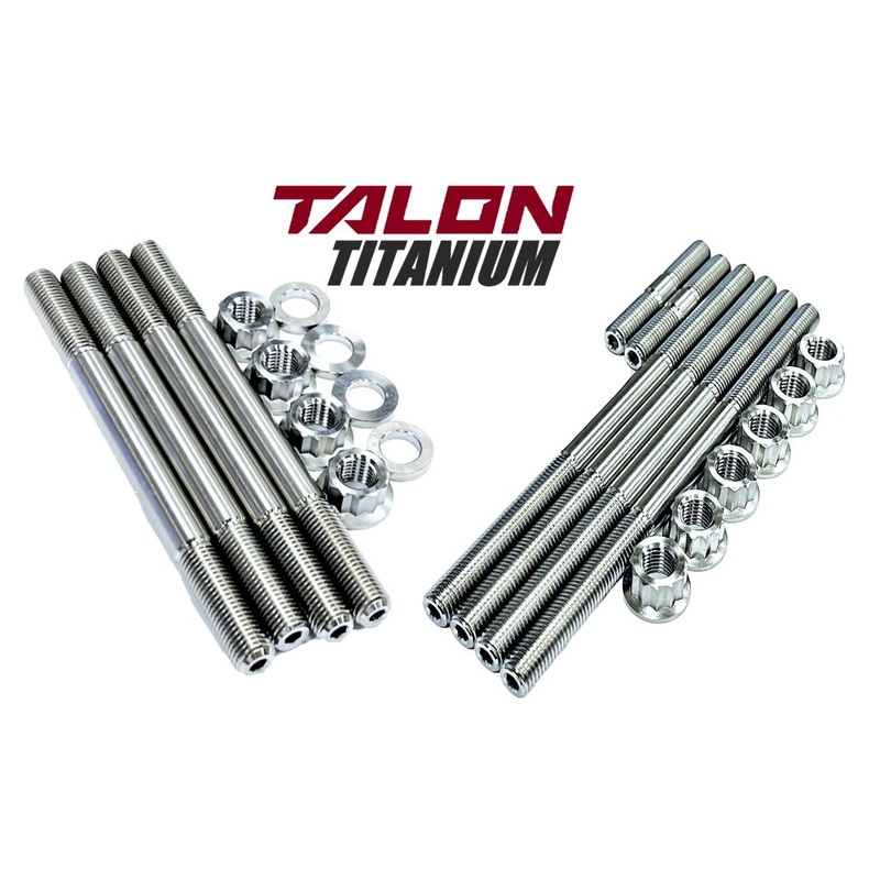 Yamaha Raptor 660 TITANIUM Cylinder Head Studs Crankcase Stud 12 Pt Nut Kit