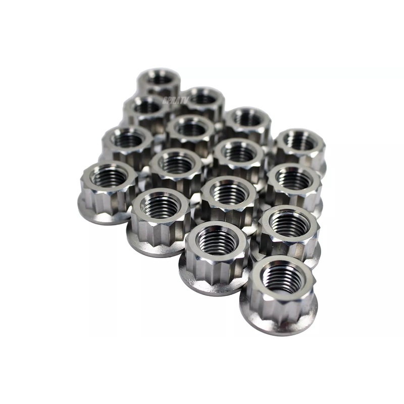 Yamaha YFZ 450 YFZ450 Titanium Lug Nuts For All Wheels Front Rear Nut Set of 16
