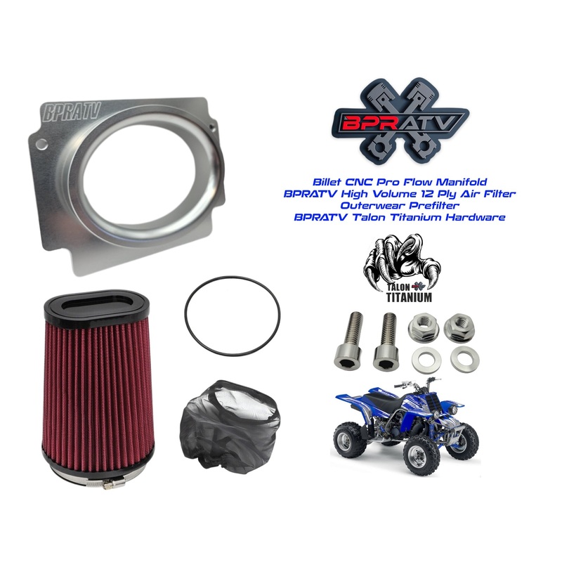 BPR Pro Flow Air Intake K&N KN Style Filter TITANIUM Hardware Yamaha Banshee 350